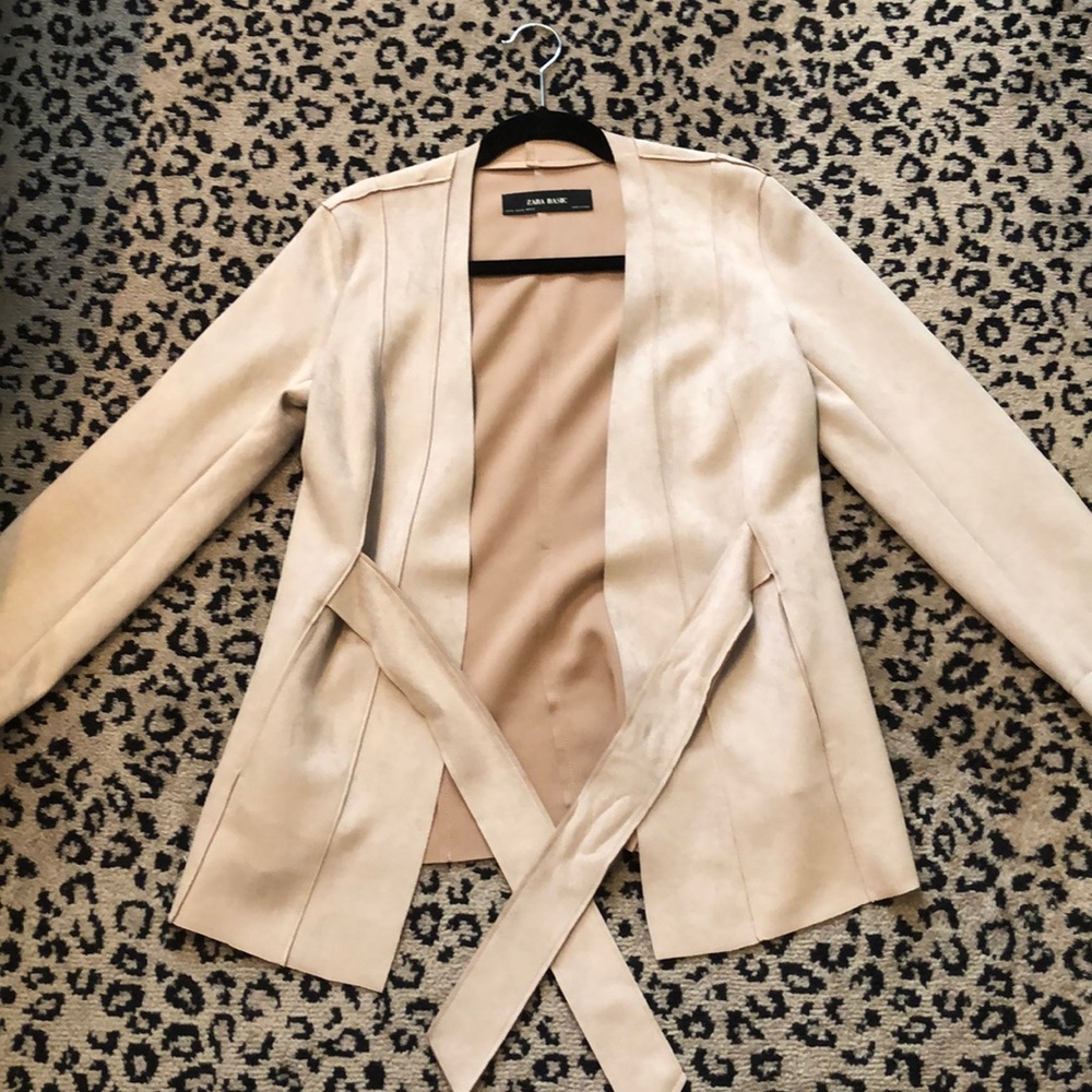 Blush Suede Blazer